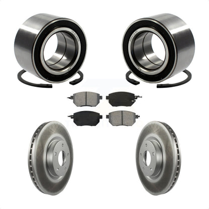 Wheel Bearing Coated Disc Brake Rotor And Pad Front Kit For Nissan Altima Maxima