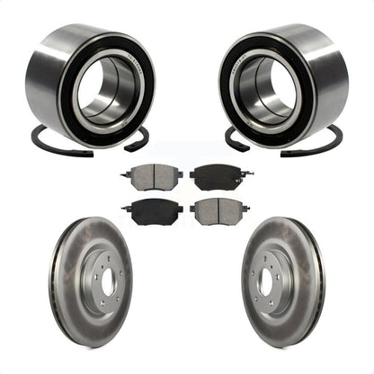 Wheel Bearing Coated Disc Brake Rotor And Pad Front Kit For Nissan Altima Maxima