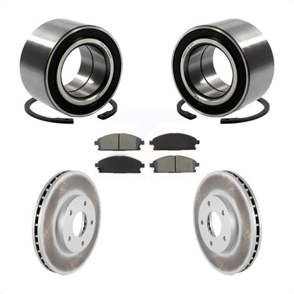 Wheel Bearing Coated Disc Brake Rotor Pad Front Kit For 2005-2006 Nissan X-Trail
