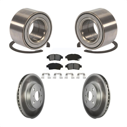 Wheel Bearing Coated Brake Rotor & Pad Front Kit For 2000 Toyota Echo From 08 00