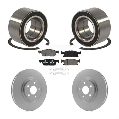 Wheel Bearing Coated Disc Brake Rotors And Pads Front Kit For Ford Edge