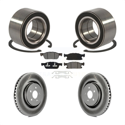 Wheel Bearing Coated Disc Brake Rotors And Pads Front Kit For Ford Edge