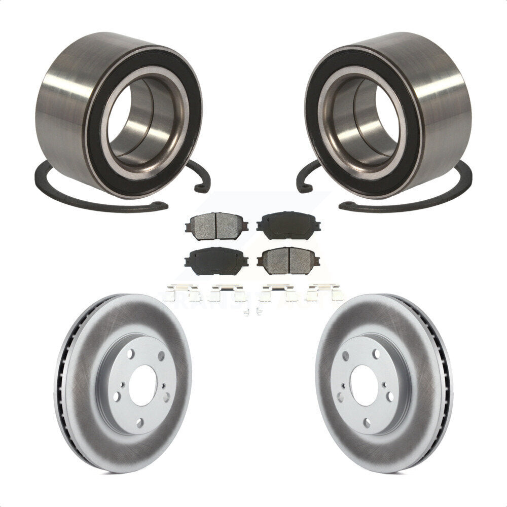 Wheel Bearing Coated Disc Brake Rotors And Pads Front Kit For Toyota Camry