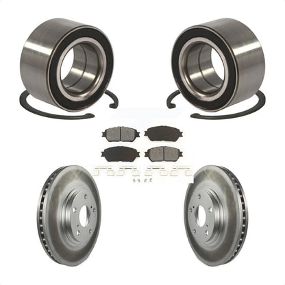 Wheel Bearing Coated Disc Brake Rotor & Pads Front Kit For 2004-2006 Lexus ES330