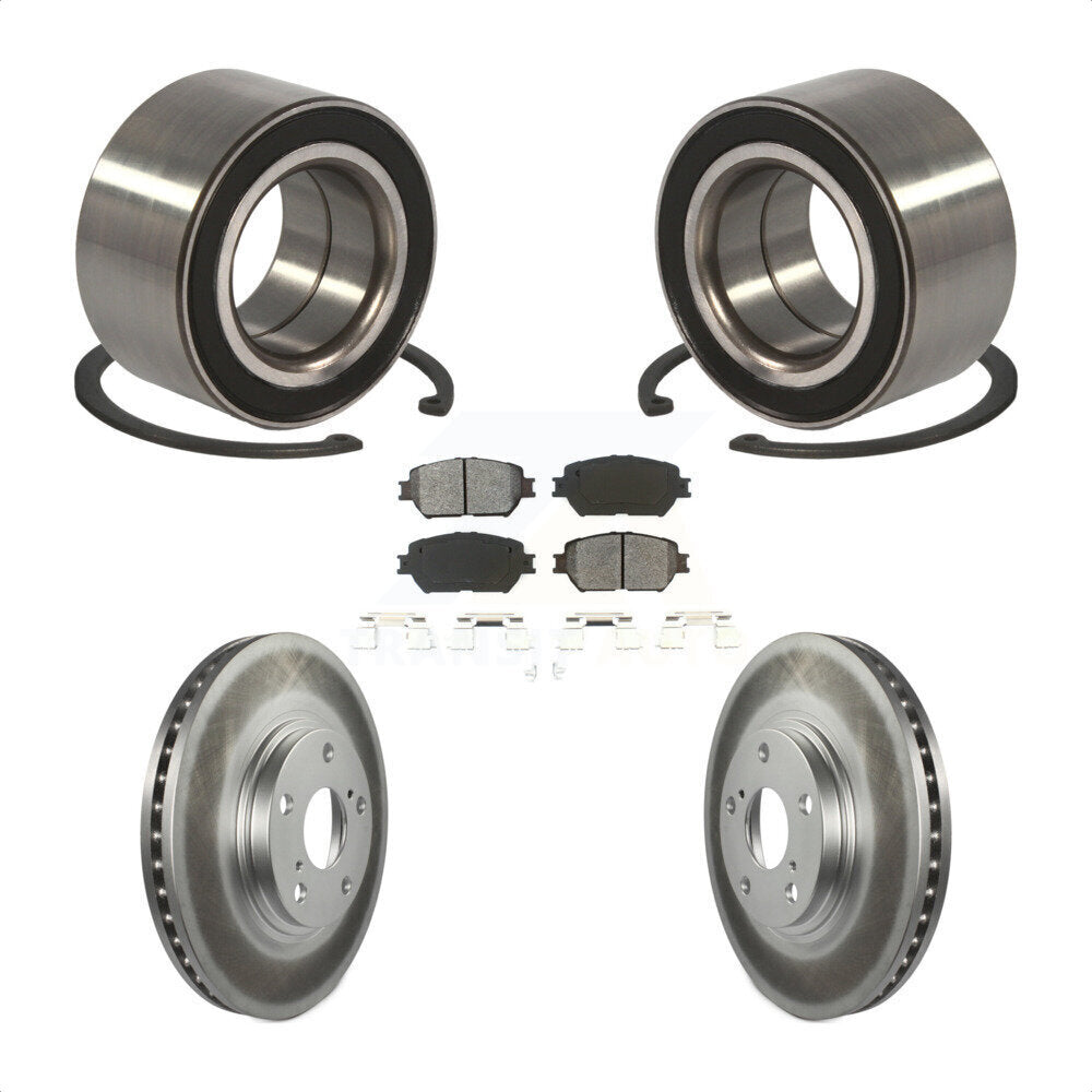 Wheel Bearing Coated Disc Brake Rotors And Pads Front Kit For Toyota Camry