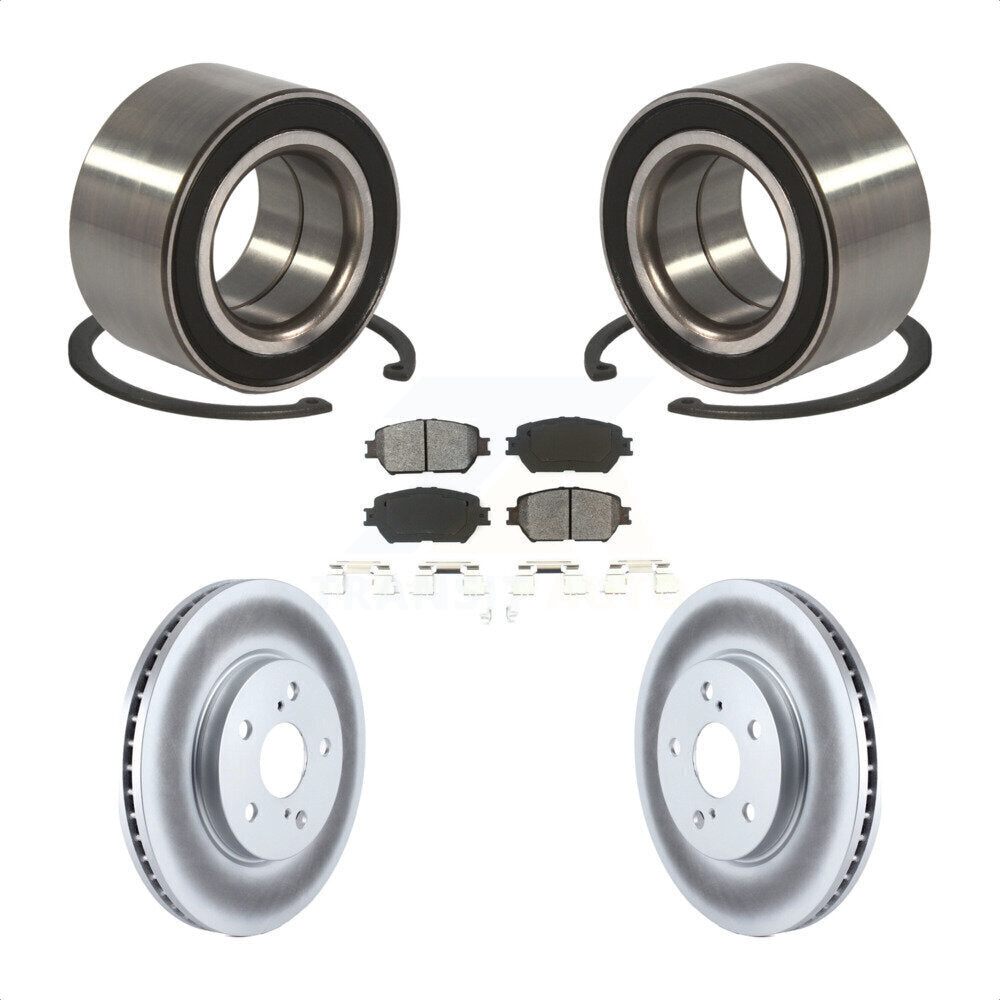 Wheel Bearing Coated Disc Brake Rotors And Pads Front Kit For Toyota Camry