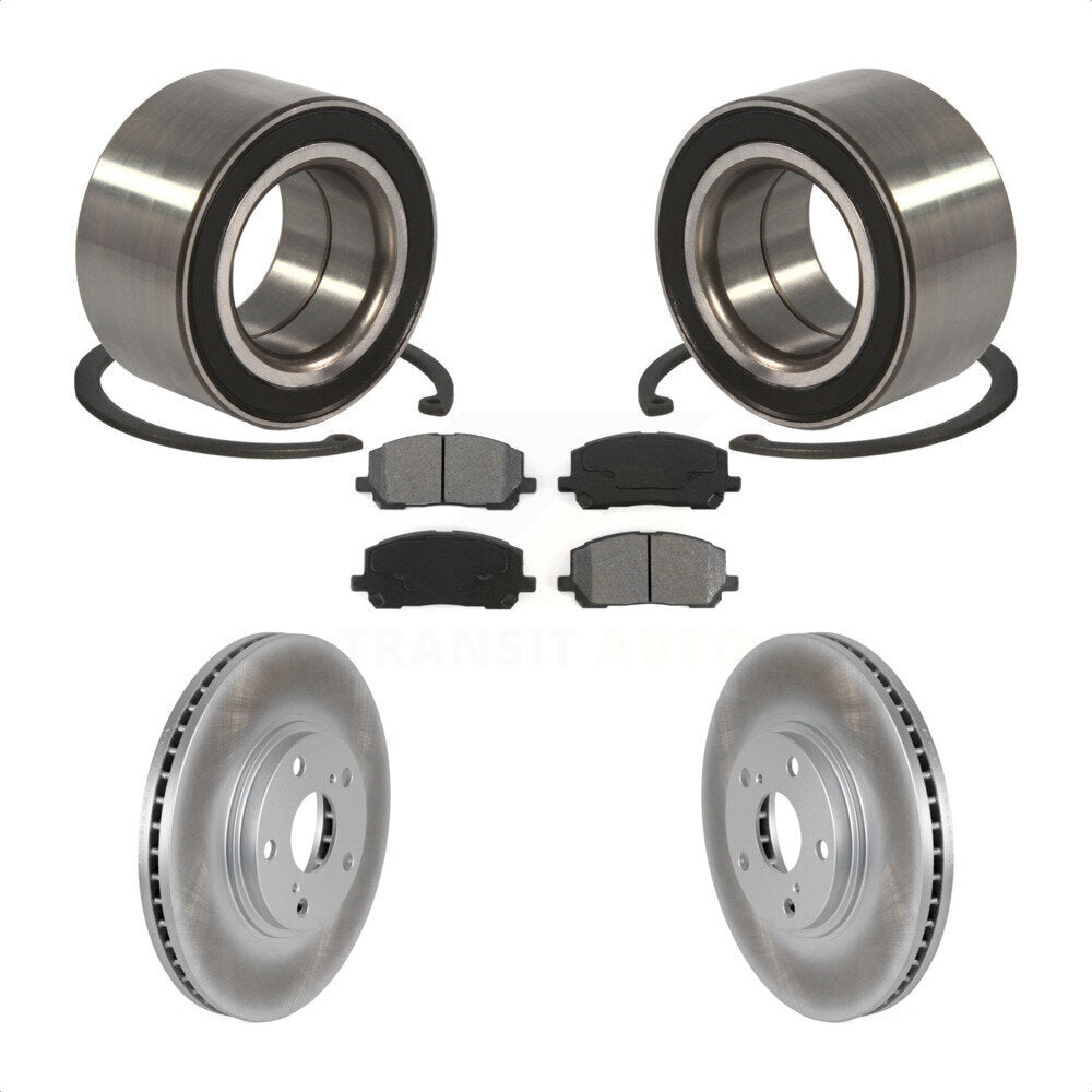Wheel Bearing Coated Disc Brake Rotors And Pads Front Kit For Toyota Highlander