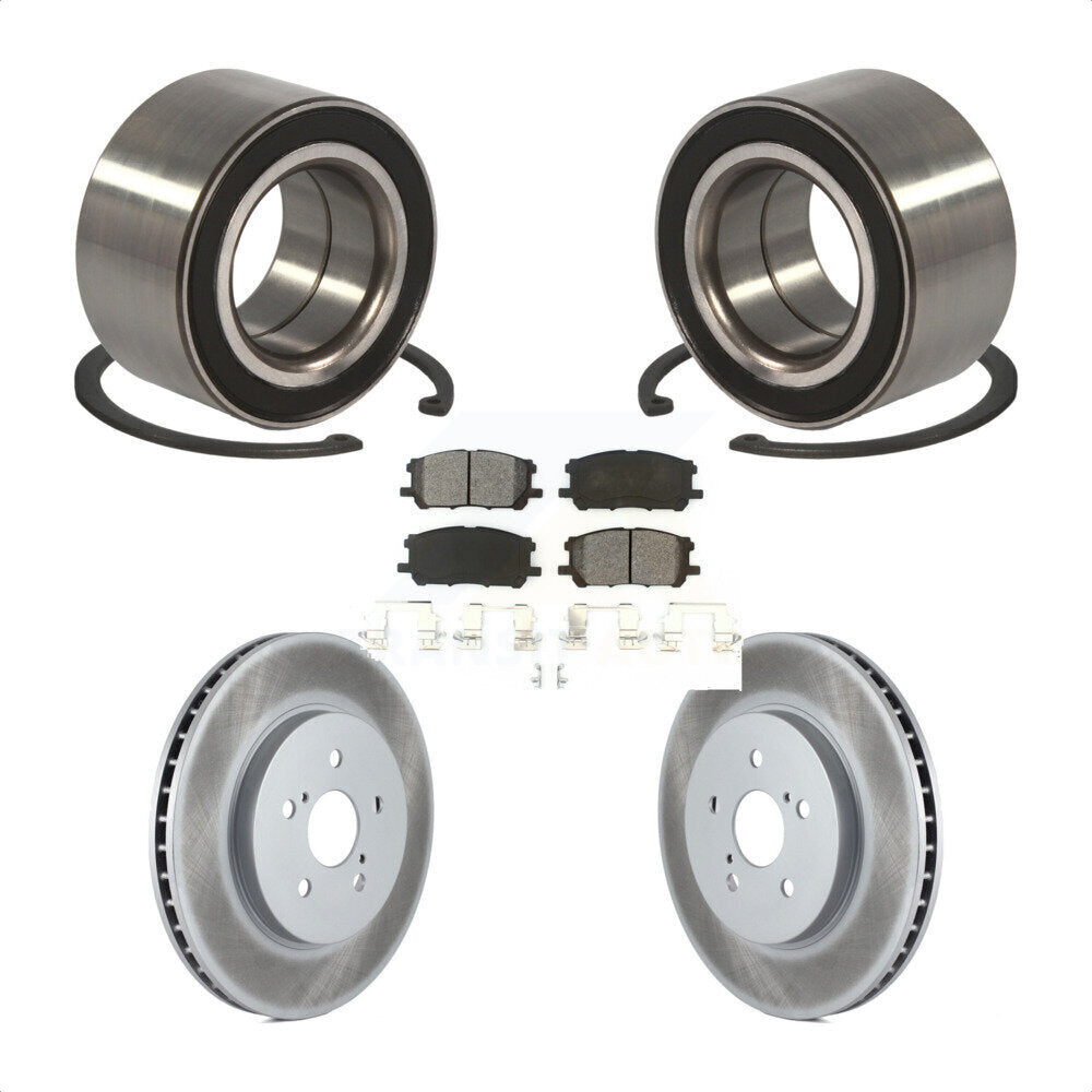 Wheel Bearing Coat Brake Rotor Pad Front Kit For Lexus RX350 RX330 Toyota RX400h