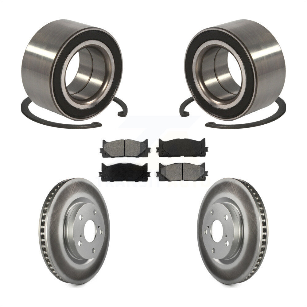 Wheel Bearing Coat Brake Rotor Pad Front Kit For Toyota Camry Lexus ES350 Avalon