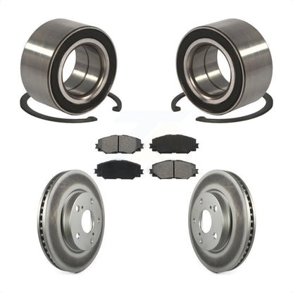 Wheel Bearing Coated Disc Brake Rotors And Pads Front Kit For 2010 Lexus HS250h