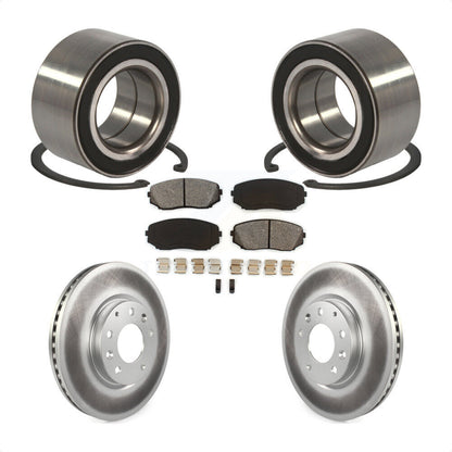 Wheel Bearing Coated Brake Rotor Pads Front Kit For Mazda CX-7 Ford Edge Lincoln