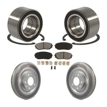 Wheel Bearing Coated Disc Brake Rotor And Pad Front Kit For 2007-2015 Mazda CX-9