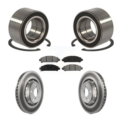 Wheel Bearing Coated Disc Brake Rotor & Pad Front Kit For 2009-2016 Toyota Venza