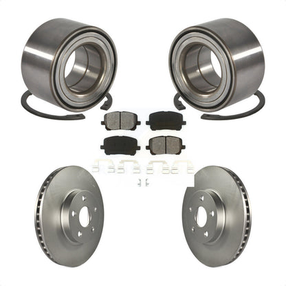 Wheel Bearing Coated Brake Rotor Pad Front Kit For Toyota Corolla Matrix Pontiac