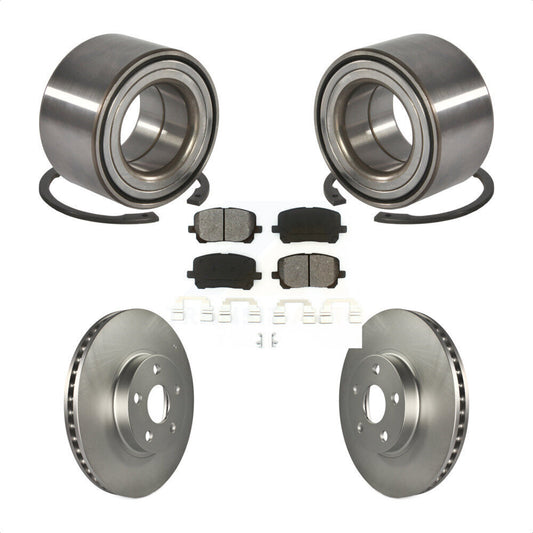 Wheel Bearing Coated Brake Rotor Pad Front Kit For Toyota Corolla Matrix Pontiac