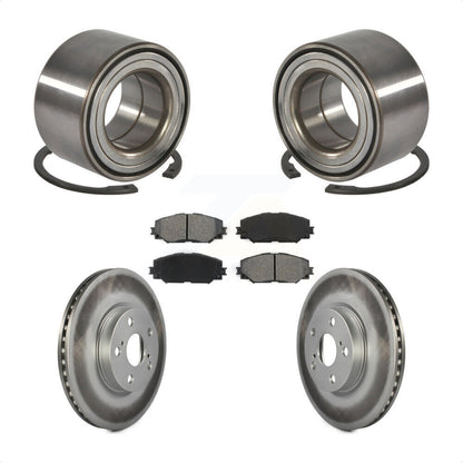 Wheel Bearing Coated Brake Rotor Pad Front Kit For Toyota Corolla Matrix Pontiac