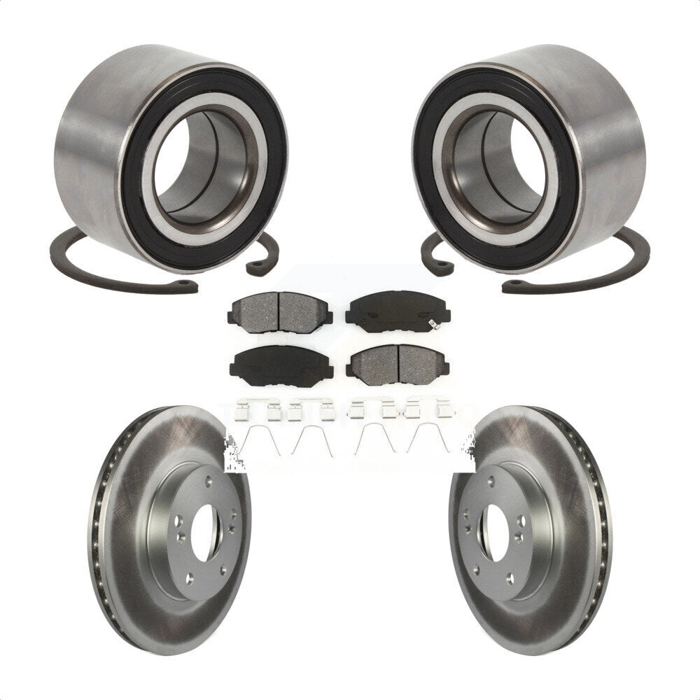 Wheel Bearing Coat Brake Rotor Pads Front Kit For Honda Accord Fit Element Acura