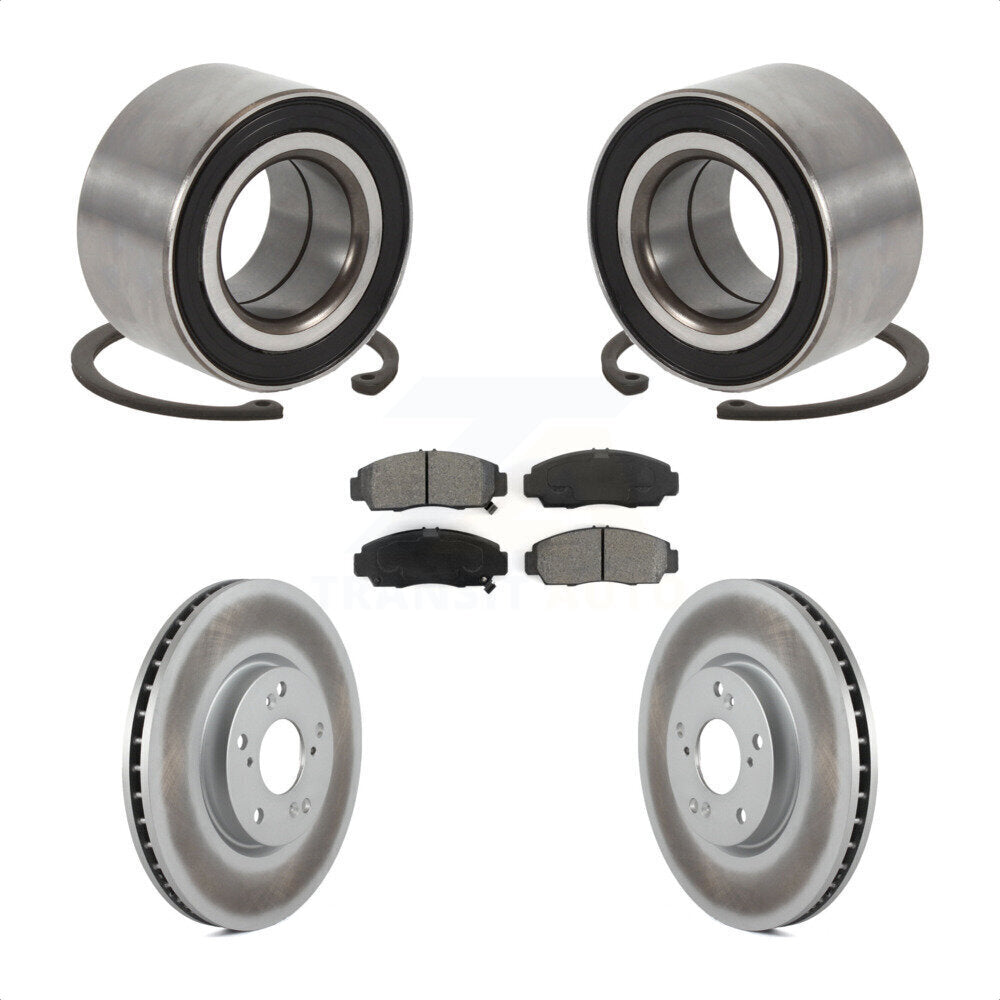 Wheel Bearing Coat Brake Rotor Pad Front Kit For Acura TL Automatic transmission