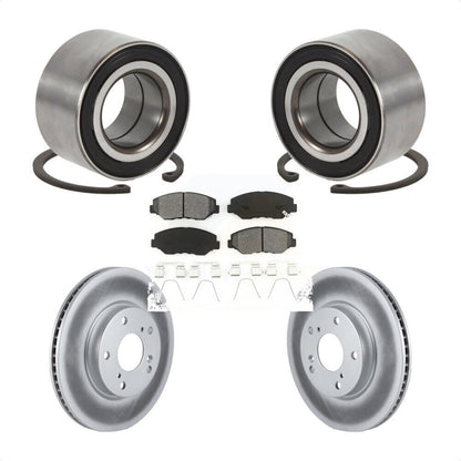 Wheel Bearing Coated Disc Brake Rotors And Pads Front Kit For Honda Civic