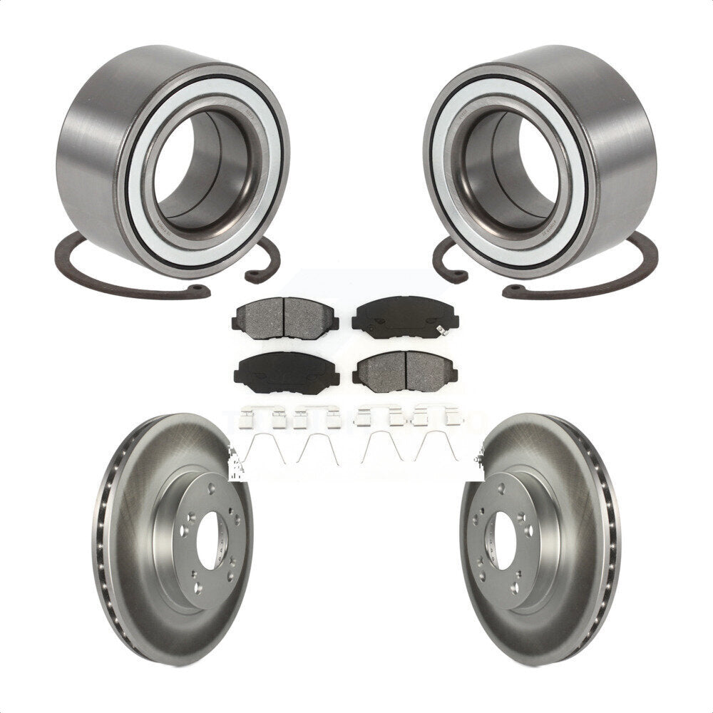Wheel Bearing Coated Disc Brake Rotors And Pads Front Kit For Honda CR-V