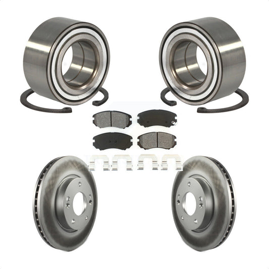 Wheel Bearing Coated Disc Brake Rotors And Pads Front Kit For Hyundai Tiburon