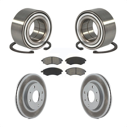 Wheel Bearing Coated Disc Brake Rotors And Pads Front Kit For Hyundai Elantra