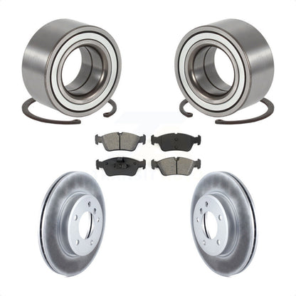 Wheel Bearing Coated Disc Brake Rotor Pad Front Kit For 2001-2005 BMW 325i 325xi