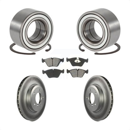 Wheel Bearing Coated Disc Brake Rotor Pad Front Kit For 2001-2005 BMW 330i 330xi