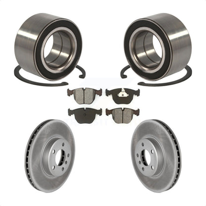 Wheel Bearing Coated Disc Brake Rotor And Semi-Metallic Pad Front Kit For BMW X5