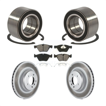 Wheel Bearing Coated Disc Brake Rotors And Pads Front Kit For 2007 BMW 335xi