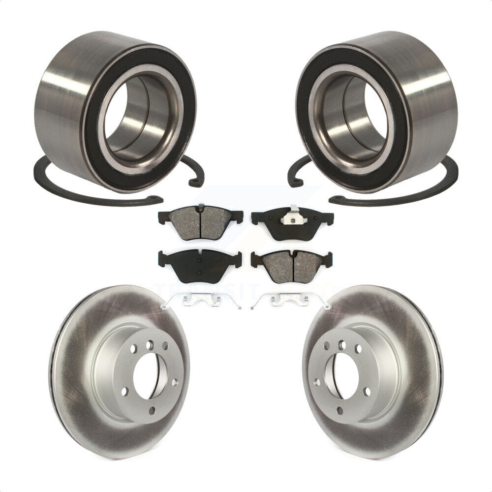 Wheel Bearing Coated Disc Brake Rotors And Pads Front Kit For BMW 328xi