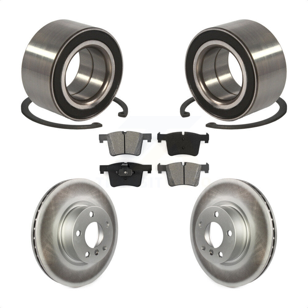 Wheel Bearing Coated Disc Brake Rotors And Pads Front Kit For 2011-2012 BMW X3