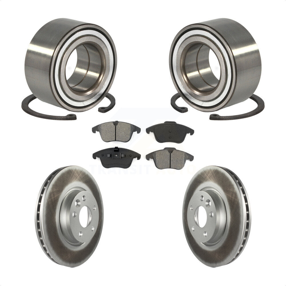 Bearing Coated Disc Brake Rotors And Pads Front Kit For Land Rover Range Evoque
