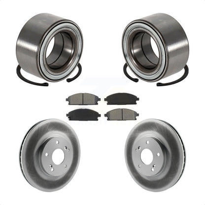 Wheel Bearing Coated Disc Brake Rotor And Pads Front Kit For 2003-2006 Acura MDX