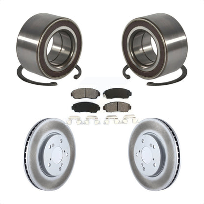 Wheel Bearing Coated Disc Brake Rotor Pads Front Kit For 2005-2010 Honda Odyssey