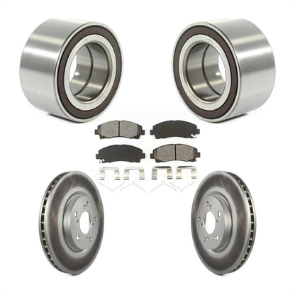 Wheel Bearing Coated Brake Rotor And Pad Front Kit For 2006-2014 Honda Ridgeline