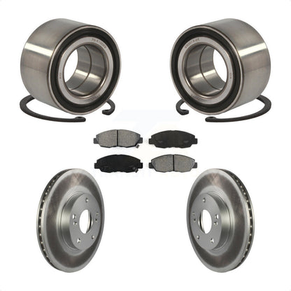 Wheel Bearing Coated Brake Rotor Pad Front Kit For 2011 Honda Civic GX with 1.8L