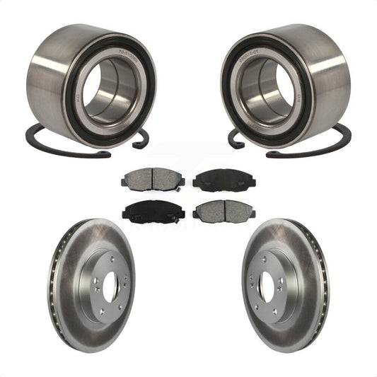Wheel Bearing Coated Brake Rotor Pad Front Kit For 2011 Honda Civic GX with 1.8L