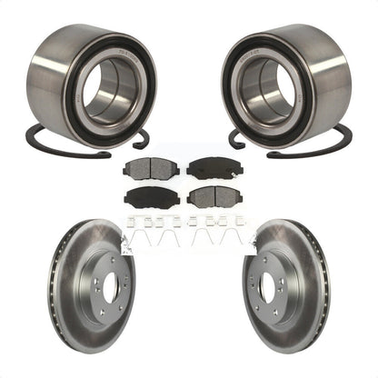 Wheel Bearing Coated Disc Brake Rotors And Pads Front Kit For Honda Civic