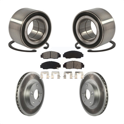 Wheel Bearing Coat Brake Rotor Pads Front Kit For 06-10 Honda Civic GX with 1.8L