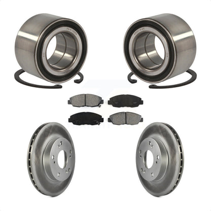Wheel Bearing Coated Disc Brake Rotors And Pads Front Kit For Honda Civic