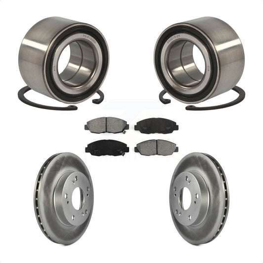 Wheel Bearing Coated Disc Brake Rotors And Pads Front Kit For Honda Civic