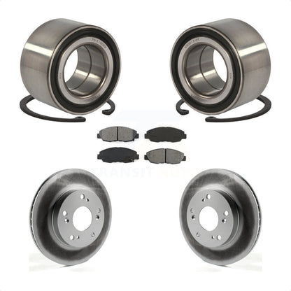 Wheel Bearing Coated Disc Brake Rotors And Pads Front Kit For Honda Civic