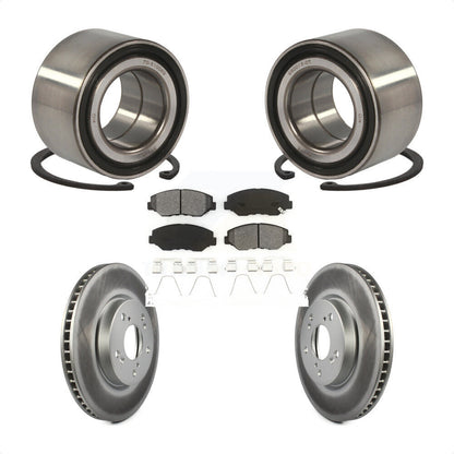 Wheel Bearing Coated Disc Brake Rotors And Pads Front Kit For Honda Civic
