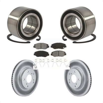 Wheel Bearing Coated Disc Brake Rotors And Pads Front Kit For Honda Civic