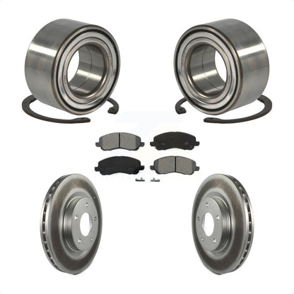 Wheel Bearing Coated Brake Rotor Pad Front Kit For Mitsubishi Jeep Outlander RVR