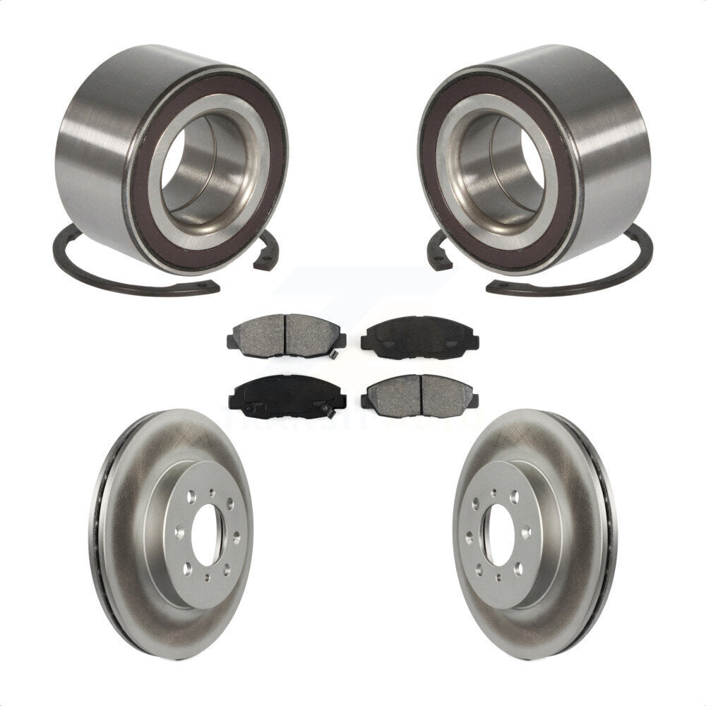 Wheel Bearing Coated Disc Brake Rotors And Pads Front Kit For Honda Insight
