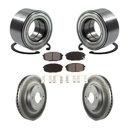 Wheel Bearing Coated Disc Brake Rotors And Pads Front Kit For Hyundai Elantra
