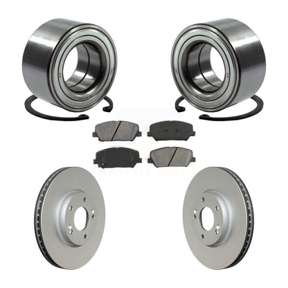 Wheel Bearing Coated Brake Rotor Pad Front Kit For Hyundai Veloster Turbocharged