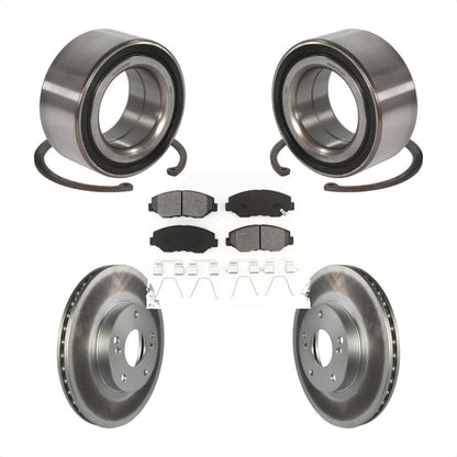 Wheel Bearing Coated Disc Brake Rotors And Pads Front Kit For Honda Accord